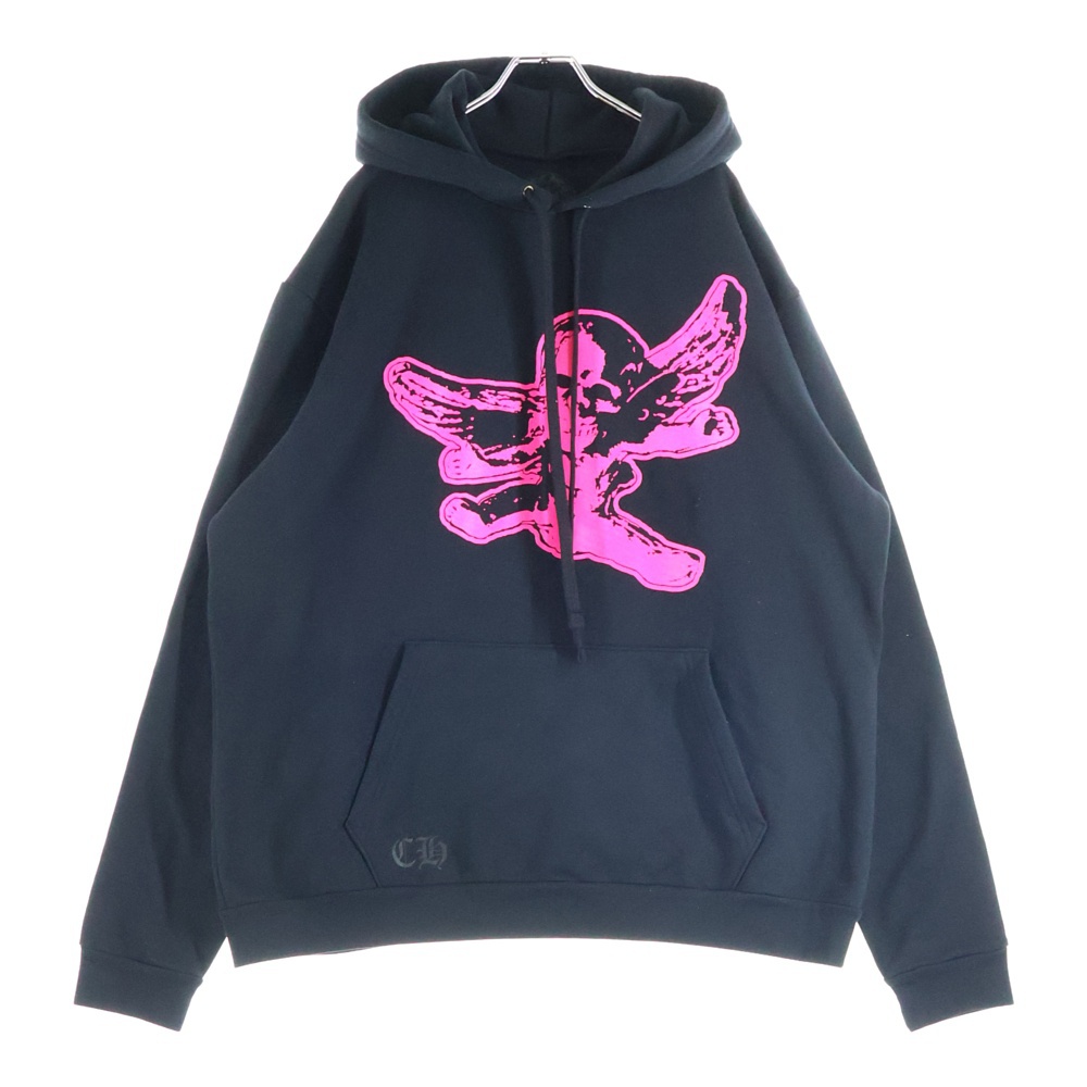 FOTI SWTSHRT フォティプリントパーカー ピンク/ブラック Nランク