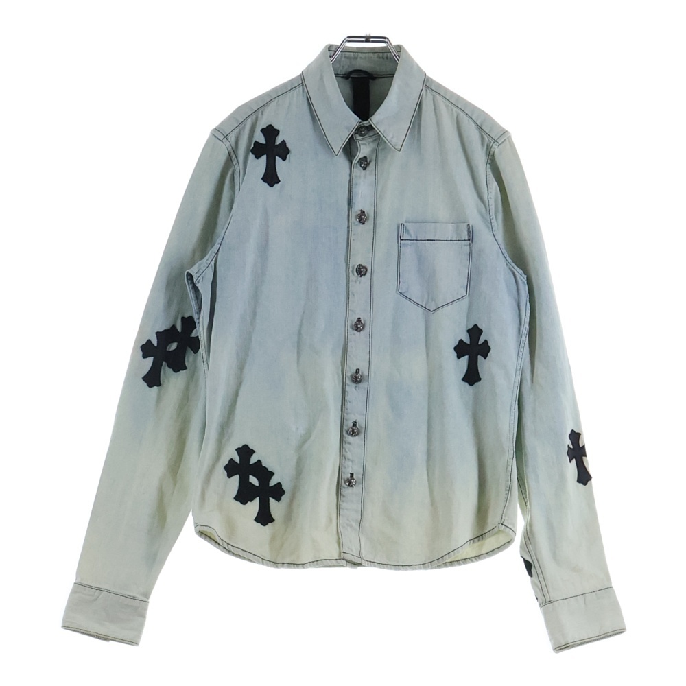 LOOSEENDS LS ルーズエンド クロスパッチ付き長袖シャツ 韓国限定 Bランク