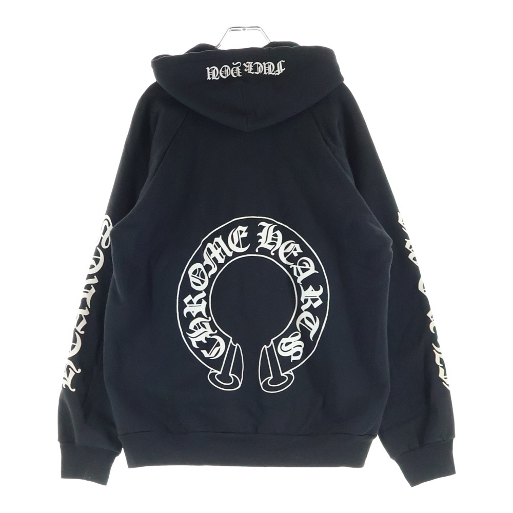 OLD SWTSHRT HD ZIP オールド ホースシュープリント 裏地サーマル ダガージップ スウェットパーカー Bランク