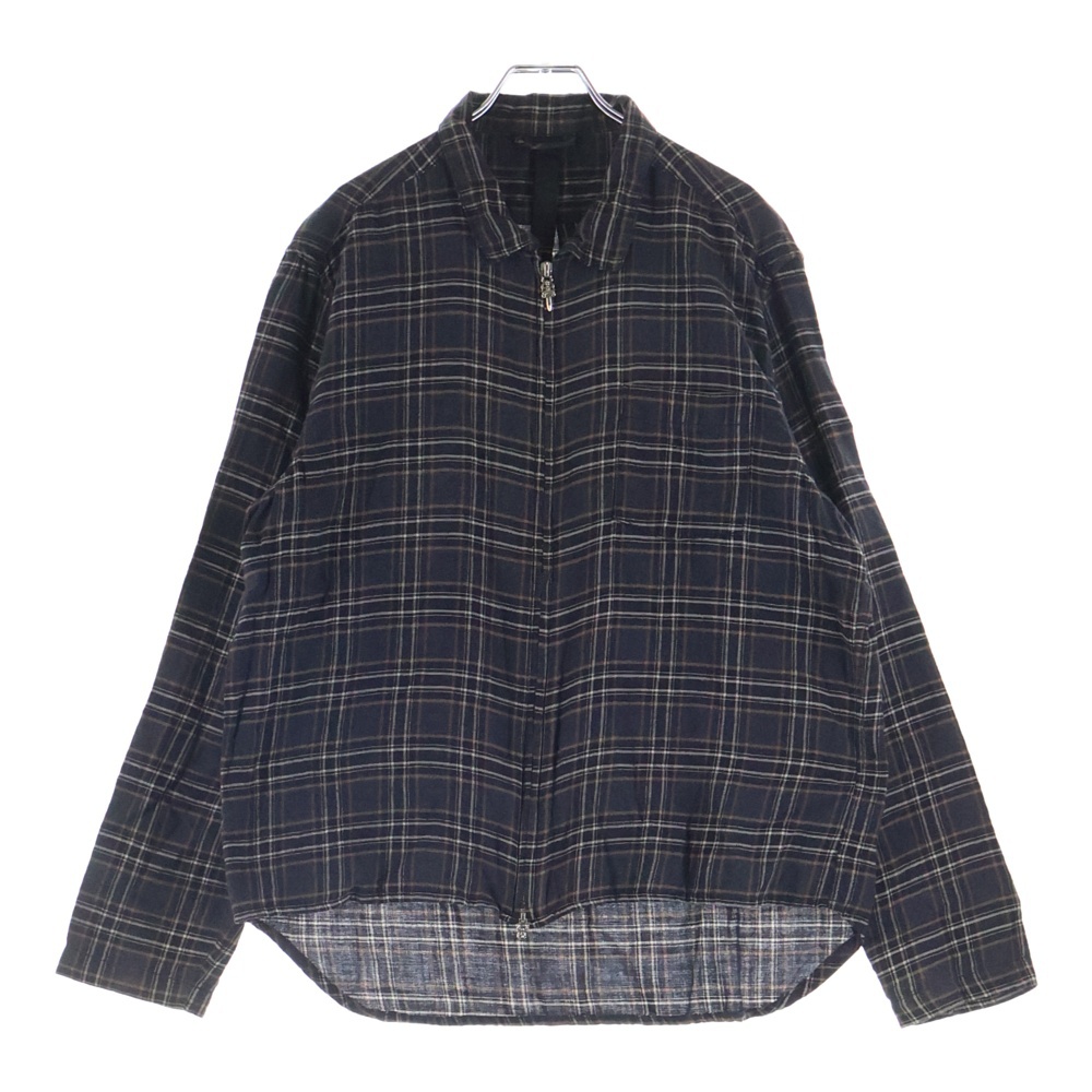ダガージップチェック長袖シャツ Bランク