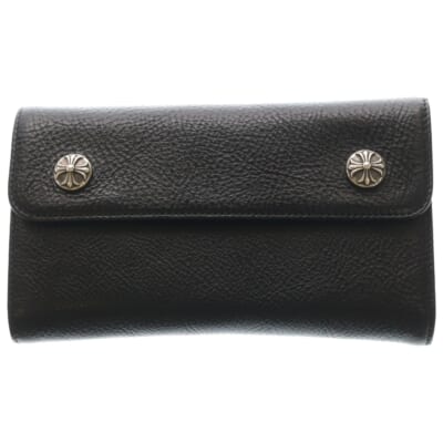 WAVE ウェーブ レザーウォレット 財布 ブラックBCA375 Sランク