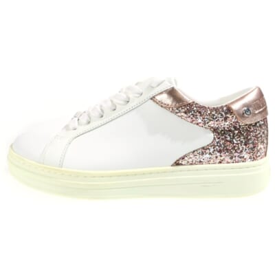 ROME F-CGX スパンコール ローカットスニーカー ホワイト/ローズピンク Aランク