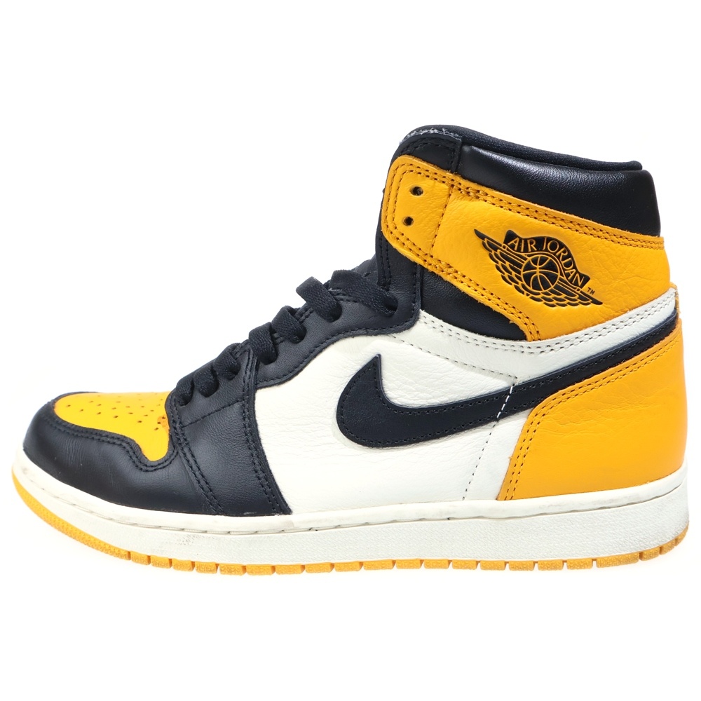 AIR JORDAN 1 RETRO HIGH OG TAXI 555088-711 エアジョーダン 1 レトロ タクシー ハイカットスニーカー イエロー/ブラック US8.5/26.5cm Bランク
