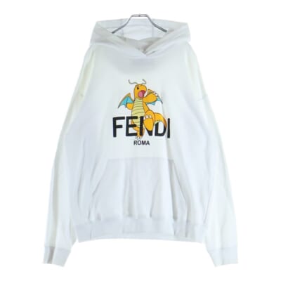 24SS ×フラグメント×ポケモン DRAGONITE HOODIE カイリュー フーディー プルオーバースウェットパーカー FY1143 AQJK Aランク