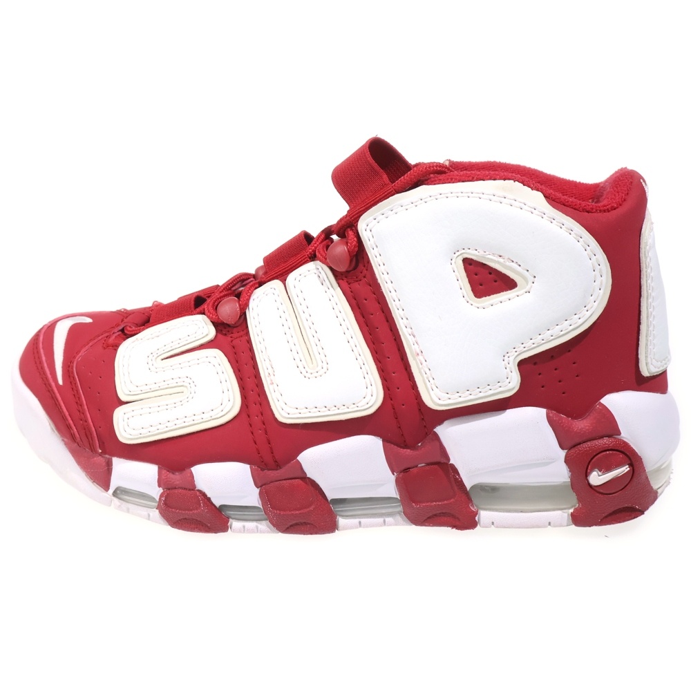 ×SUPREME AIR MORE UPTEMPO 902290-600 シュプリーム エアモアアップテンポ モアテン ハイカットスニーカー レッド US9/27cm Bランク