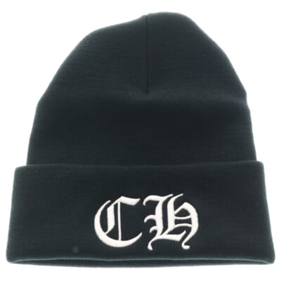 CH Logo Embroidery Acrylic Beanie CHロゴ刺繍ビーニー ニット帽 ブラック Sランク