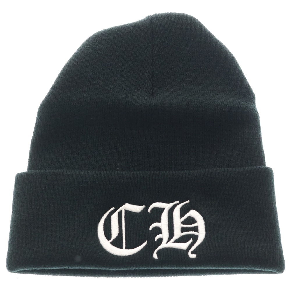 CH Logo Embroidery Acrylic Beanie CHロゴ刺繍ビーニー ニット帽 ブラック Sランク