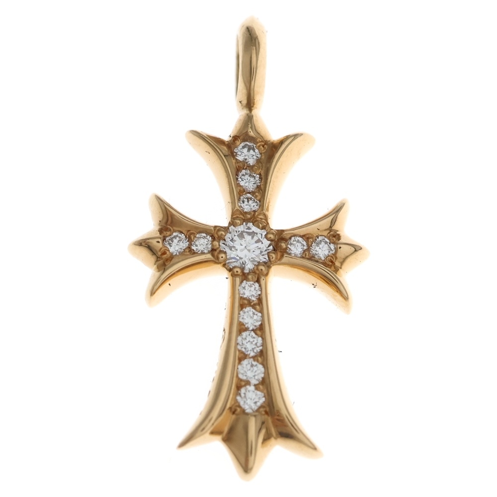 22K TNY CRSF P/DIA タイニーファットクロス PAVEダイヤ ペンダントトップ ゴールド2300000BCA033 Sランク