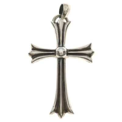 LG W BALE ラージCHクロス Wベイル ネックレストップ シルバー BCA393 Bランク