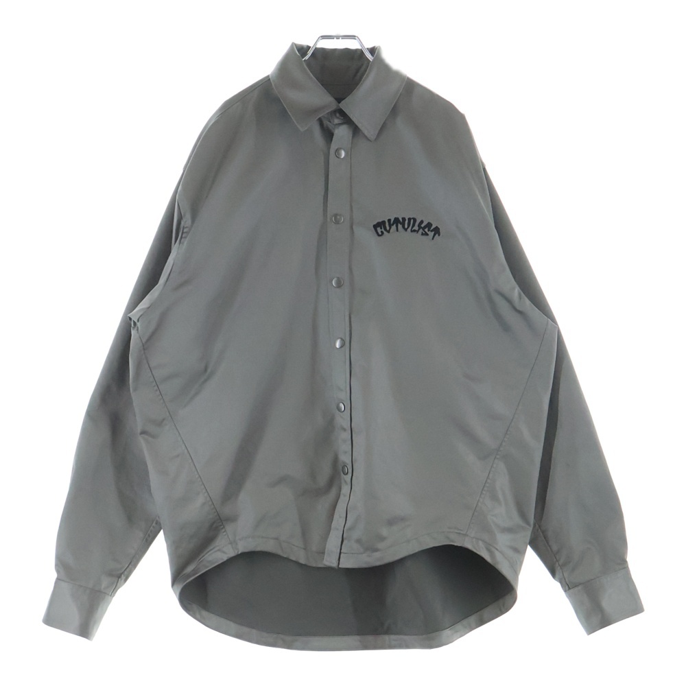 フロントロゴ ポリエステル ジャケット グレー 2201110201 Bランク