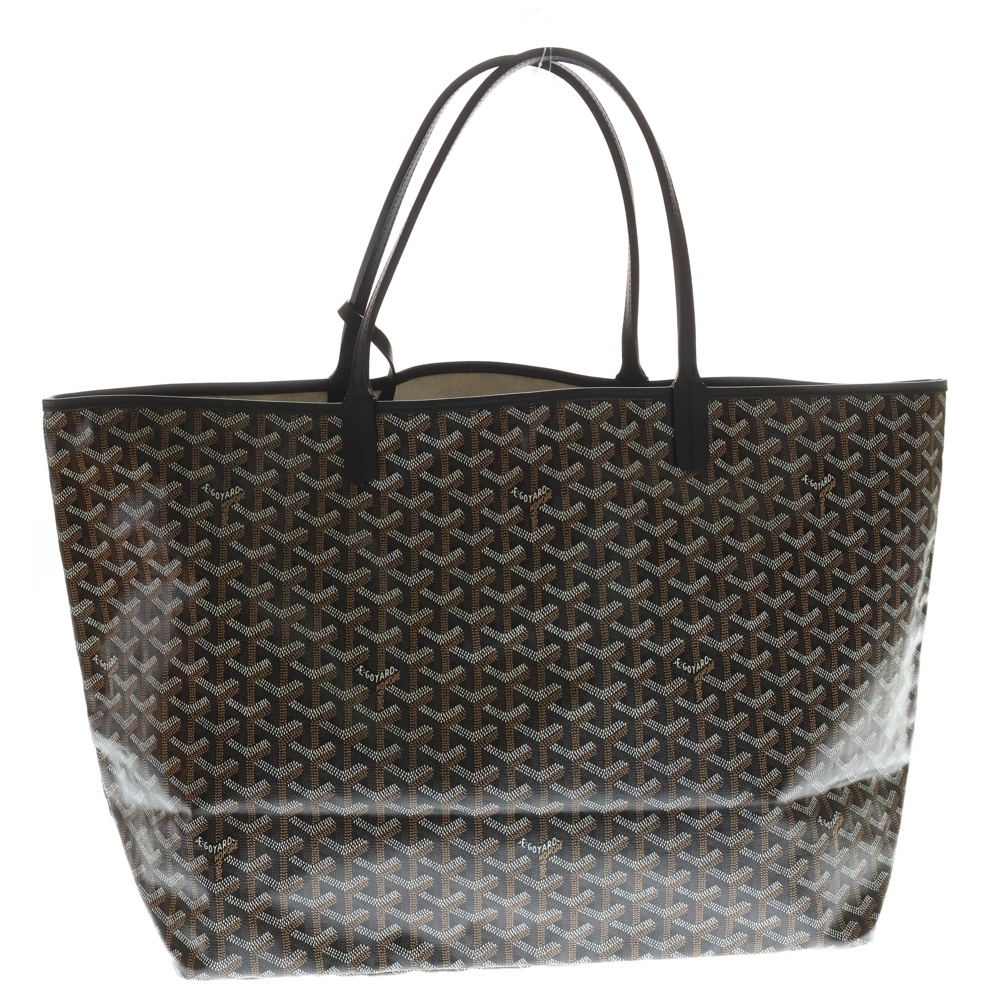 サンルイGM トートバッグ ハンドバッグ ブラック レザー Aランク