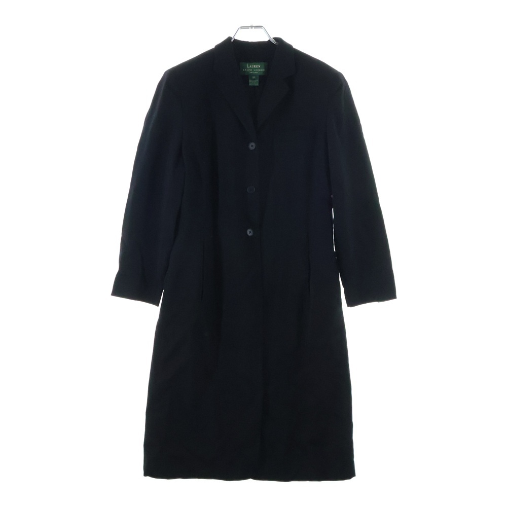 ウール 3B チェスター ロング コート ブラック レディース 10P Bランク