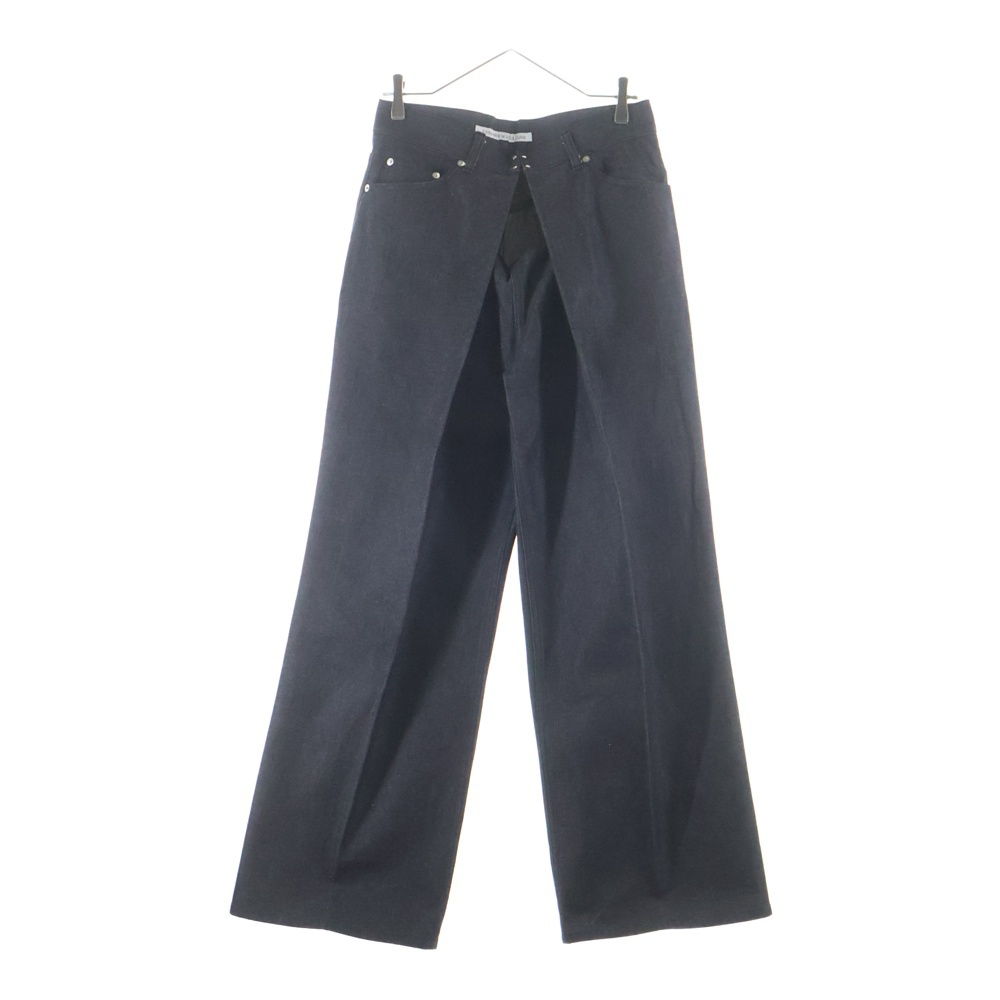 Rigid denim wide pants リジットデニム ワイドパンツ ブラック JLS-02-21 Bランク