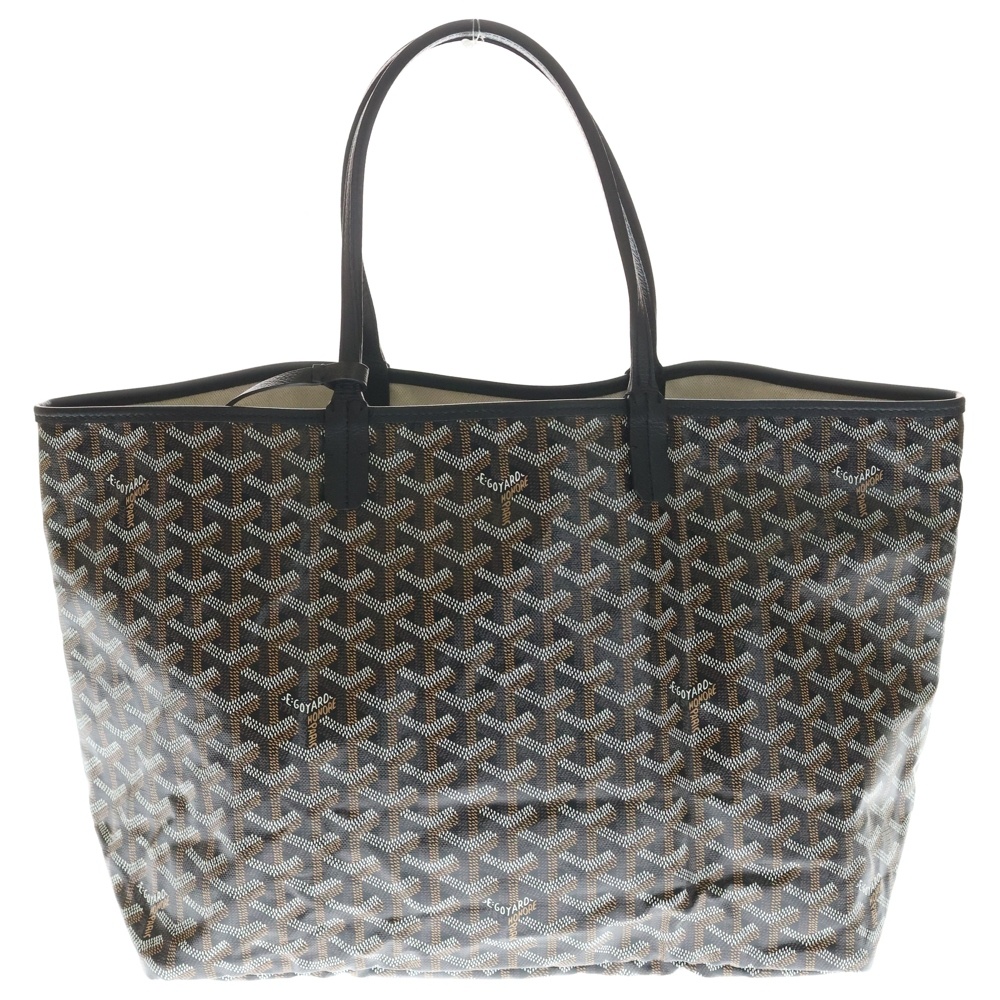 サンルイPM トートバッグ ハンドバッグ ブラック PVC×レザー Aランク