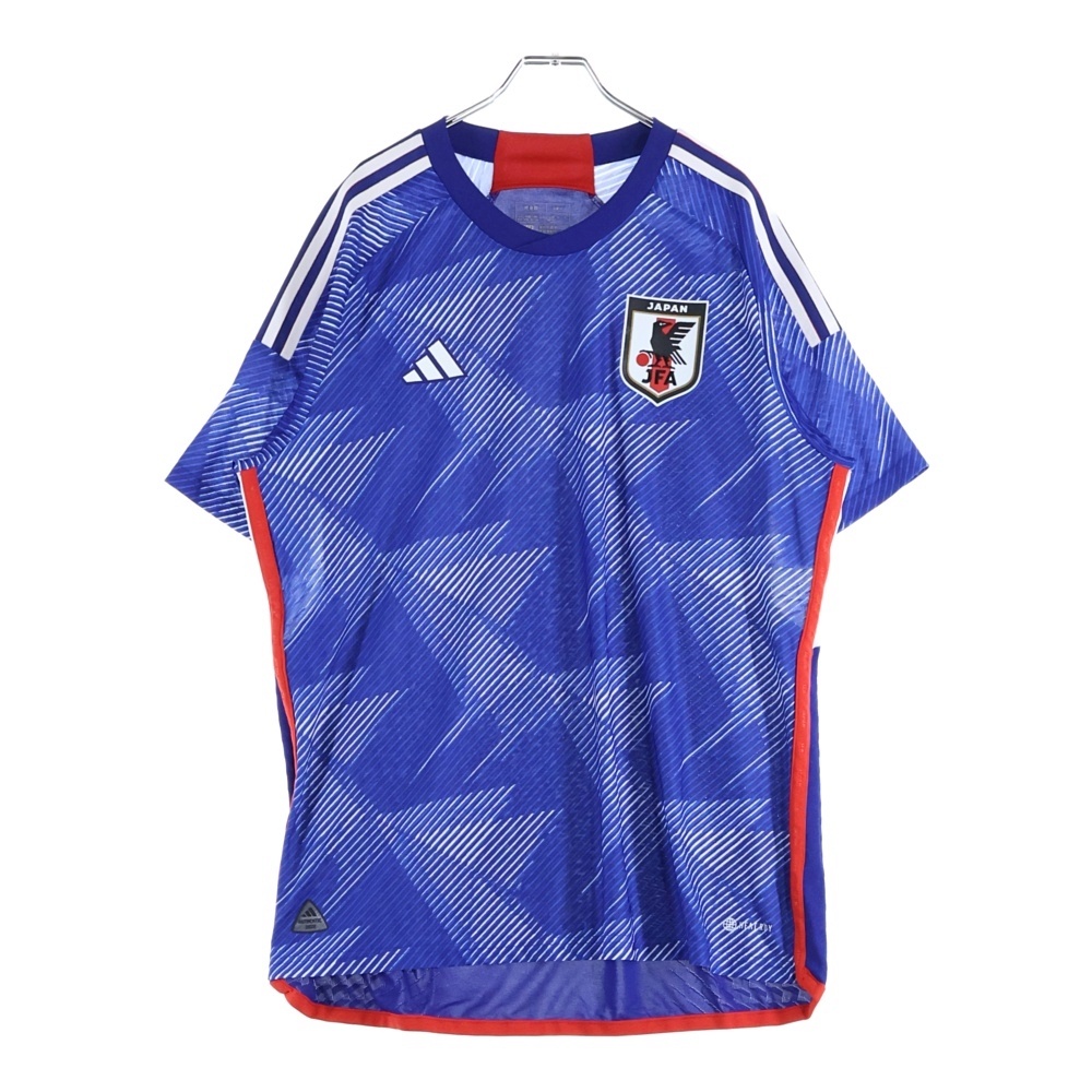 JFA 日本代表 2022 サッカーユニフォーム 半袖フットボールシャツ ブルー Bランク