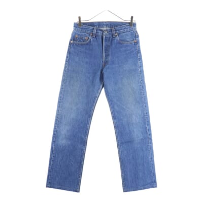 90S VINTAGE 501 ボタン裏546 ストレート ボタンフライ ヴィンテージ デニムパンツ インディゴ Bランク