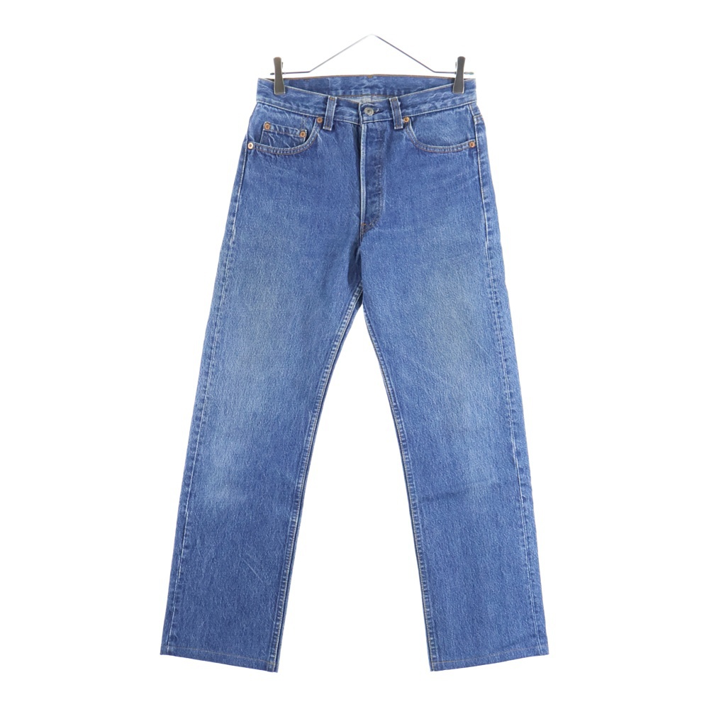 90S VINTAGE 501 ボタン裏546 ストレート ボタンフライ ヴィンテージ デニムパンツ インディゴ Bランク