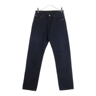 90S VINTAGE 501 ボタン裏544 製品染め ボタンフライ ヴィンテージ デニムパンツ インディゴ 6501-0193 Bランク