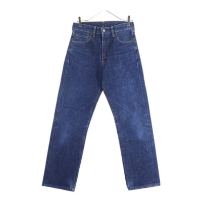 90S VINTAGE 502 ボタン裏J22 日本製 セルビッチ ジップフライ ヴィンテージ デニムパンツ インディゴ Bランク