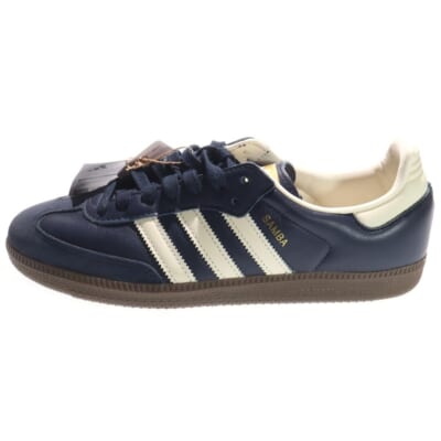 SAMBA OG サンバ オージー ローカットスニーカー ネイビー US9/27cm ID2056 Sランク