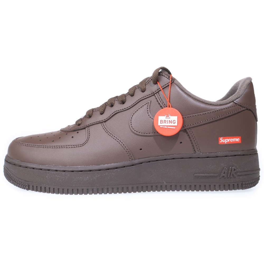 ×SUPREME AIR FORCE 1 LOW シュプリーム エアフォース1 ローカットスニーカー ブラウン US9.5/27.5cm CU9225-200 Sランク
