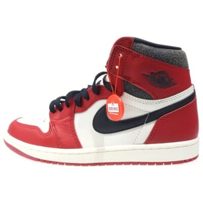 AIR JORDAN 1 HIGH OG CHICAGO LOST & FOUND エアジョーダン1 シカゴ ロスト&ファウンド ハイカットスニーカー レッド／ホワイト US8/26cm DZ5485-612 Sランク