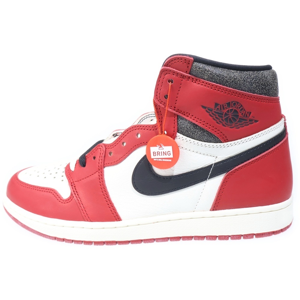 AIR JORDAN 1 HIGH OG エアジョーダン1 ハイ OG ロスト&ファウンド シカゴ ハイカットスニーカー シューズ ホワイト/レッド US11/29cm DZ5485-612 Sランク