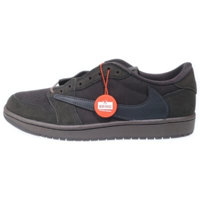 ×TRAVIS SCOTT AIR JORDAN 1 LOW OG SP VELVET BROWN AND DARK MOCHA トラヴィススコット エアジョーダン1 ローカットスニーカー US10/28cm DM7866-202 Sランク