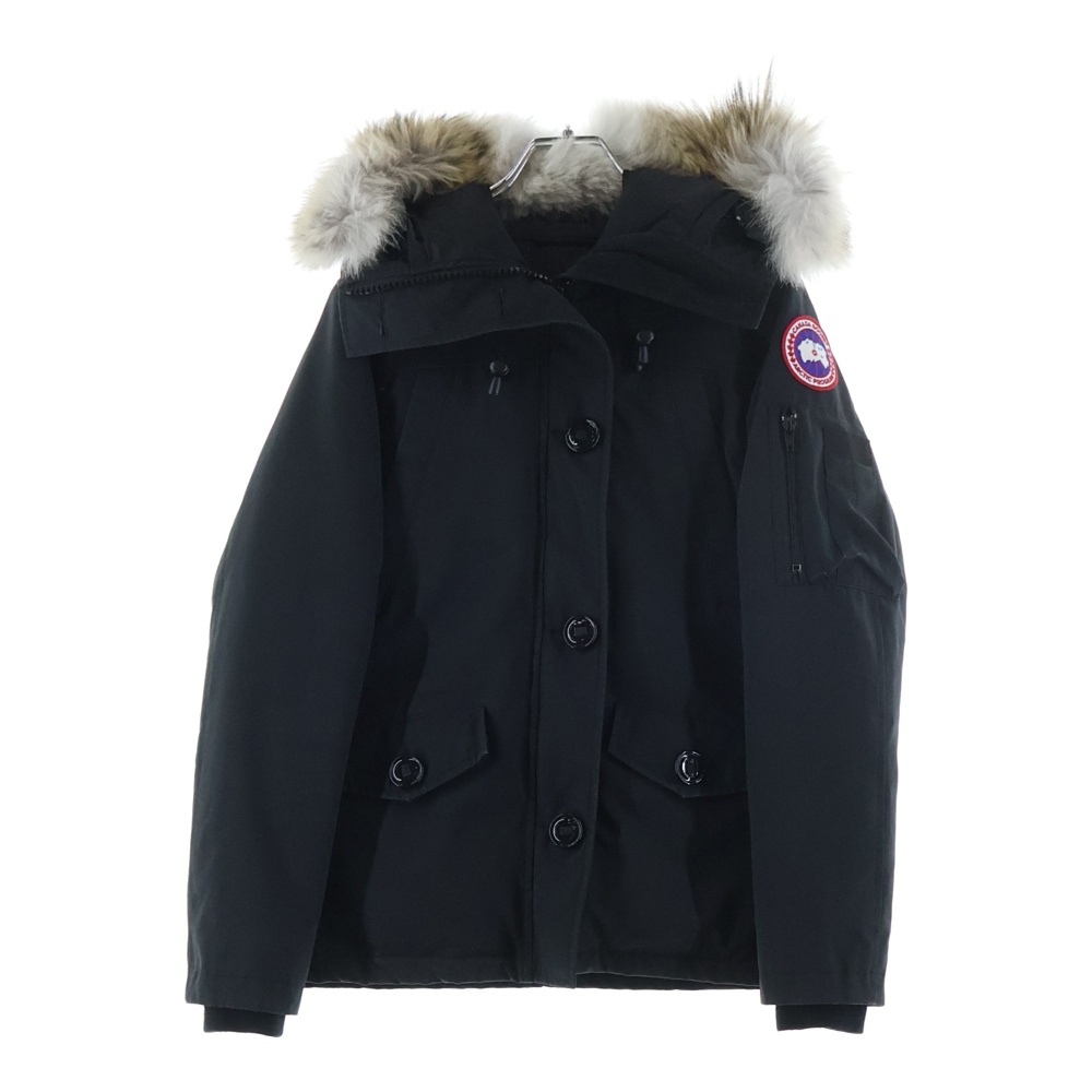 MONTEBELLO PARKA モンテベッロパーカー コヨーテファーフーデッド ジップアップ ダウンジャケット レディース ブラック 2530LA Bランク