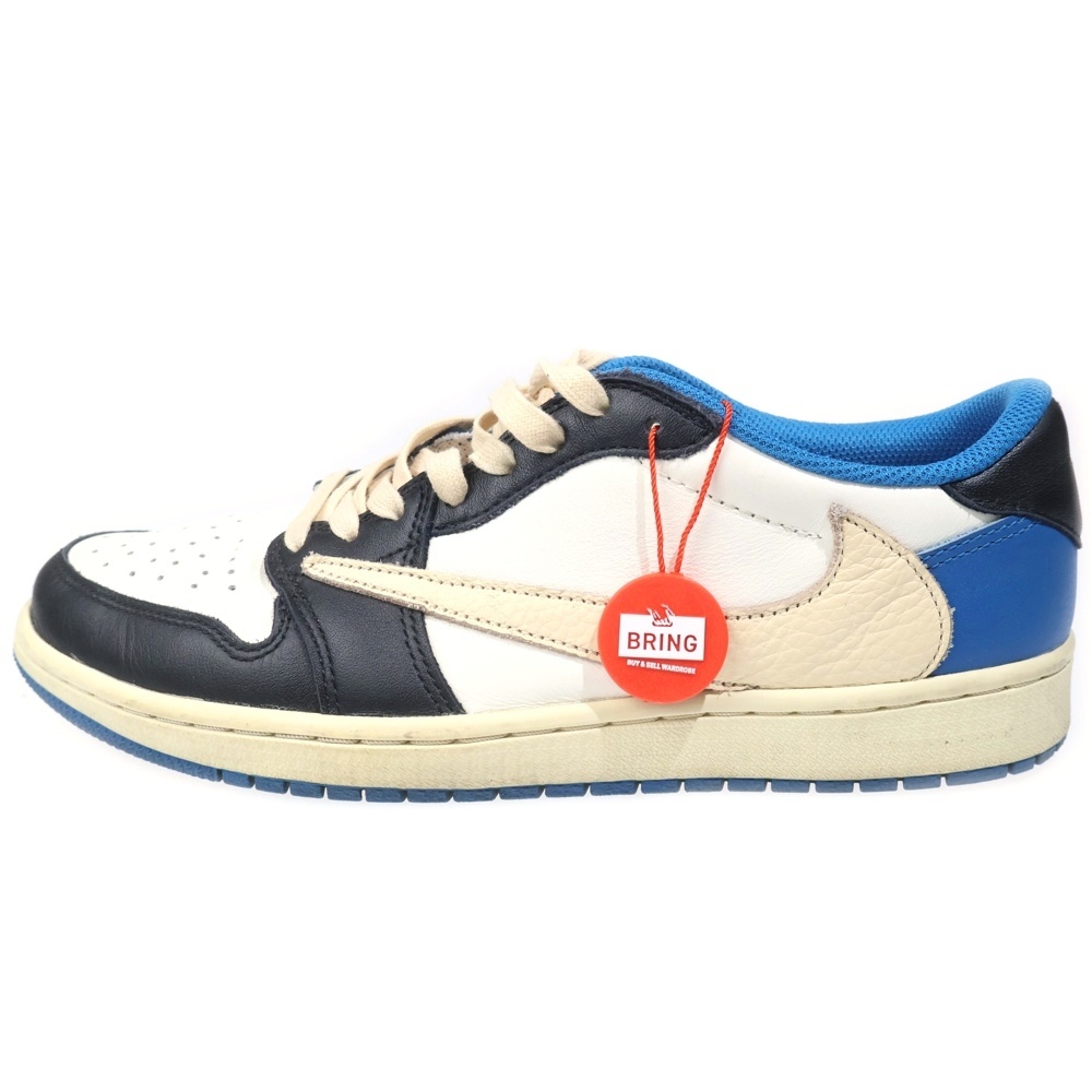 ×TRAVIS SCOTT FRAGMENT DESIGN AIR JORDAN 1 LOW OG SP トラヴィススコット フラグメント エアジョーダン1 ローカットスニーカー US9/27cm DM7866-140 Bランク