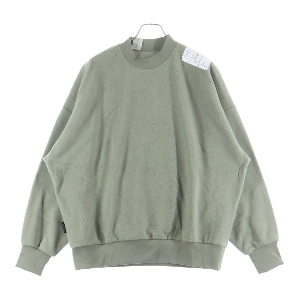 21AW ×WILD THINGS CREW NECK FLEECE ワイルド シングス フリース クルーネックスウェットトレーナー カーキ 9212-CS01-003 Sランク