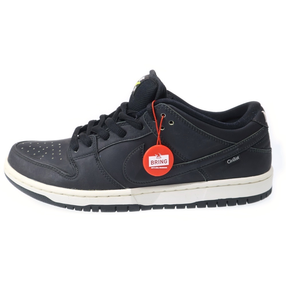 ×Civilist SB DUNK LOW PRO QS THERMOGRAPHY CZ5123-001 シヴィリスト ダンクローサーモグラフィーローカットスニーカー ブラック US10.5/28.5 CZ5123-001 Bランク