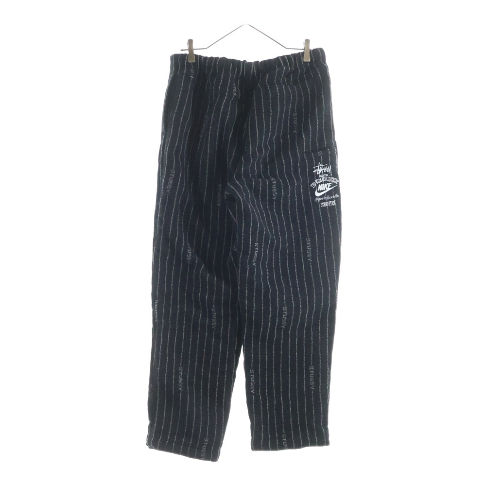 23SS ×STUSSY STRIPE WOOL PANTS ステューシー ストライプウールパンツ ブラック DR4021-010 Bランク
