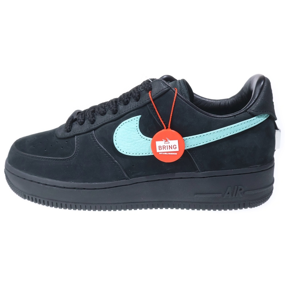 ×TIFFANY&CO AIR FORCE 1 LOW 1837 BLACK ティファニー エアフォース1 ローカットスニーカー シューズ ブルー/ブラック US9.5/27.5cm DZ1382-001 Sランク