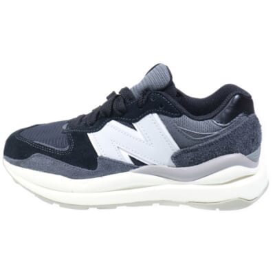 M5740PSH スエード ローカットスニーカー レディース ブラック US6.5/24.5cm Aランク