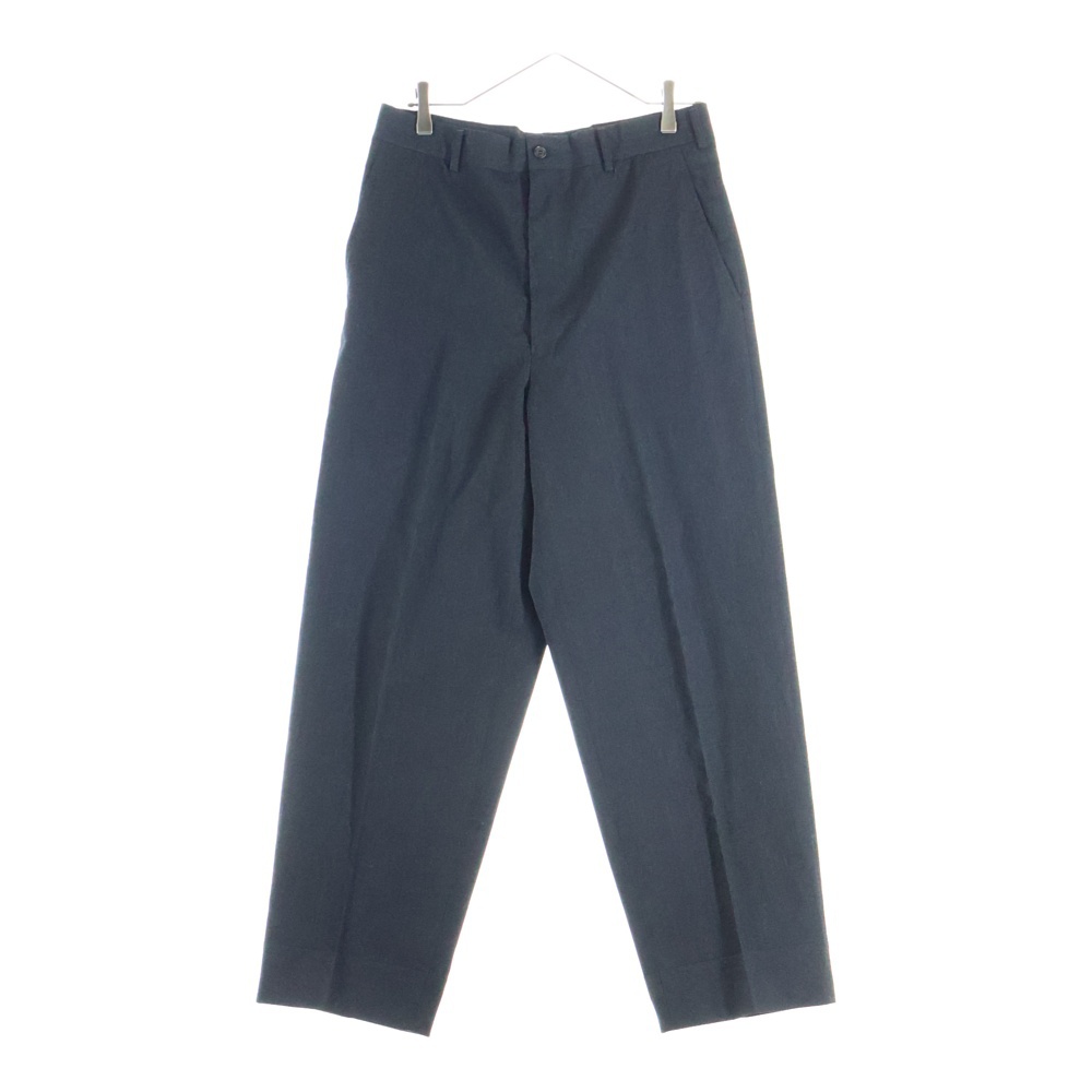 90s TAPERED PANTS 田中オム期 金タグ ワイド ストレート ジップアップ ウール テーパード パンツ ブラック HP-07004L Aランク