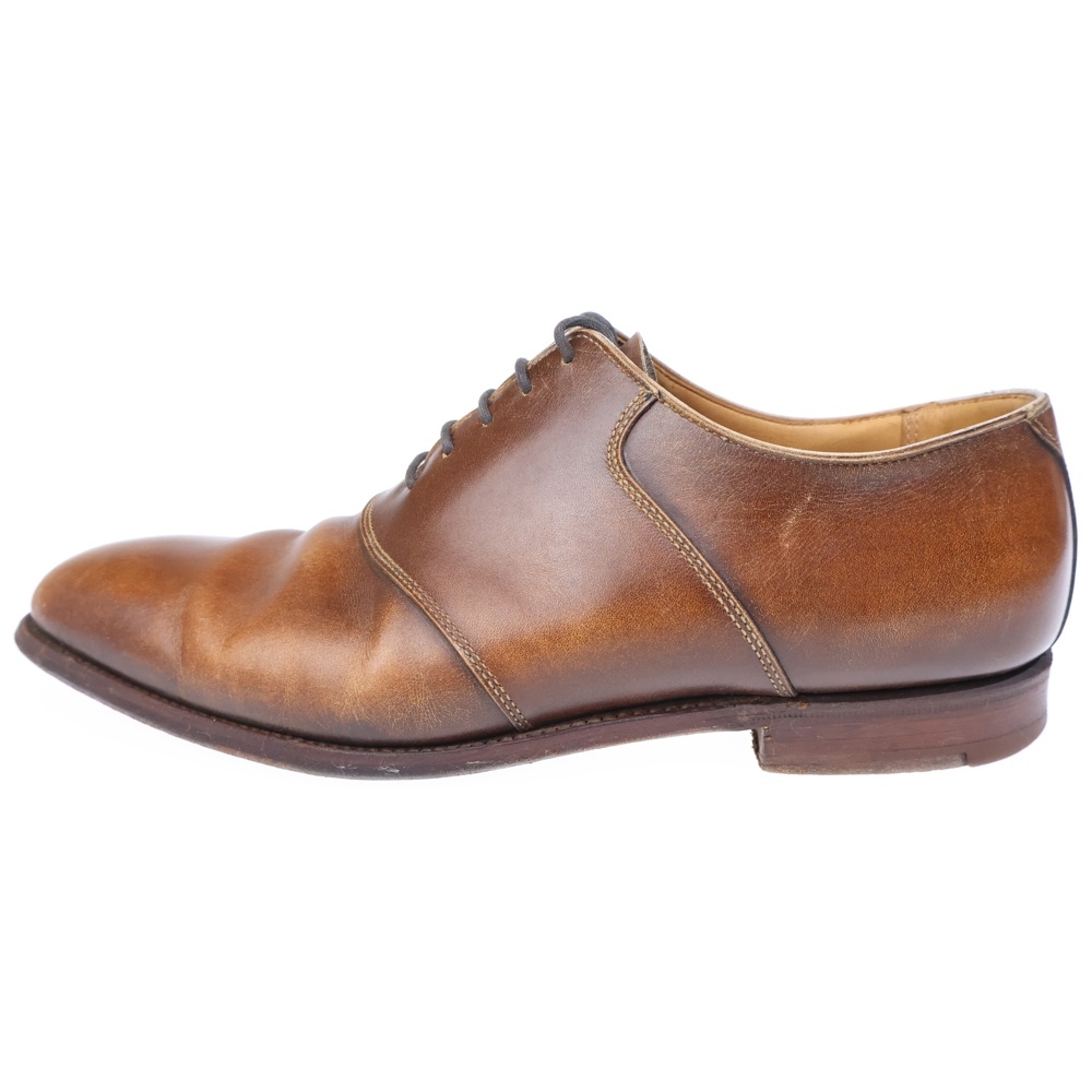 ×Paul Smith ポールスミス別注 スクエアトゥ レザー ビジネスシューズ ブラウン 9805 Bランク