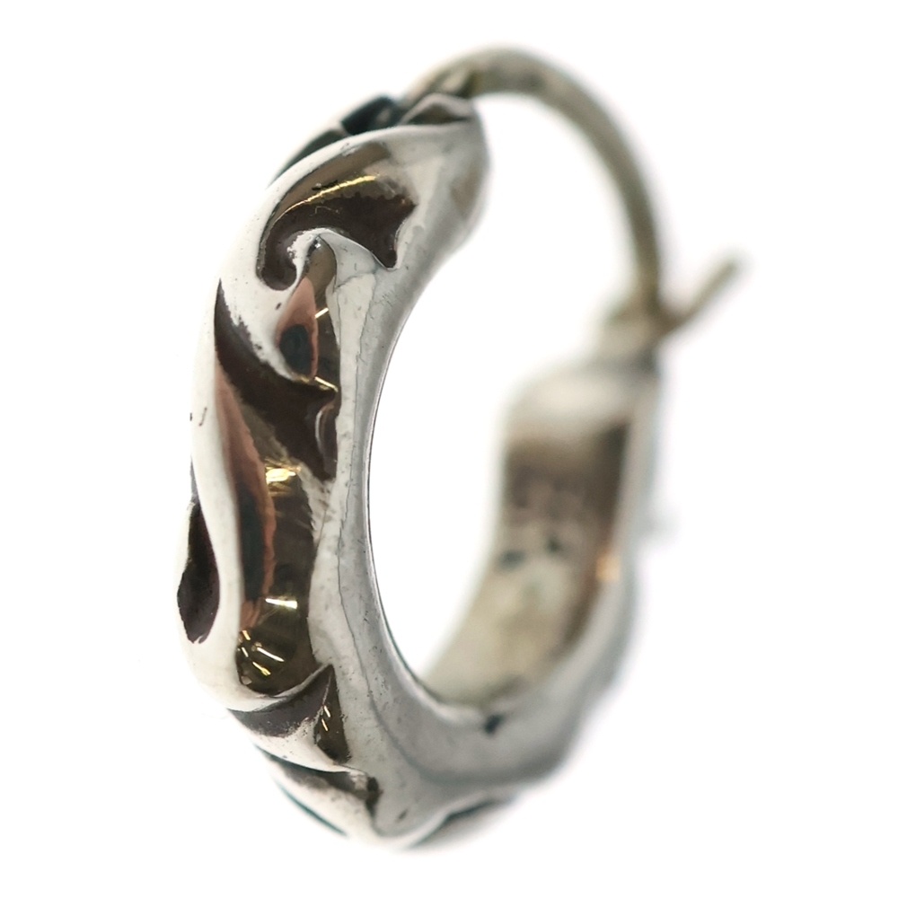 TNY HOOP SCRL タイニースクロールフープ ピアス シルバー Bランク