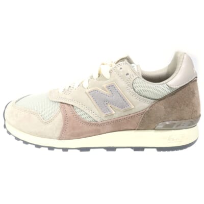 ×AURALEE U475AE オーラリー スエードレザー ローカットスニーカー グレー US9.5/27.5cm Bランク