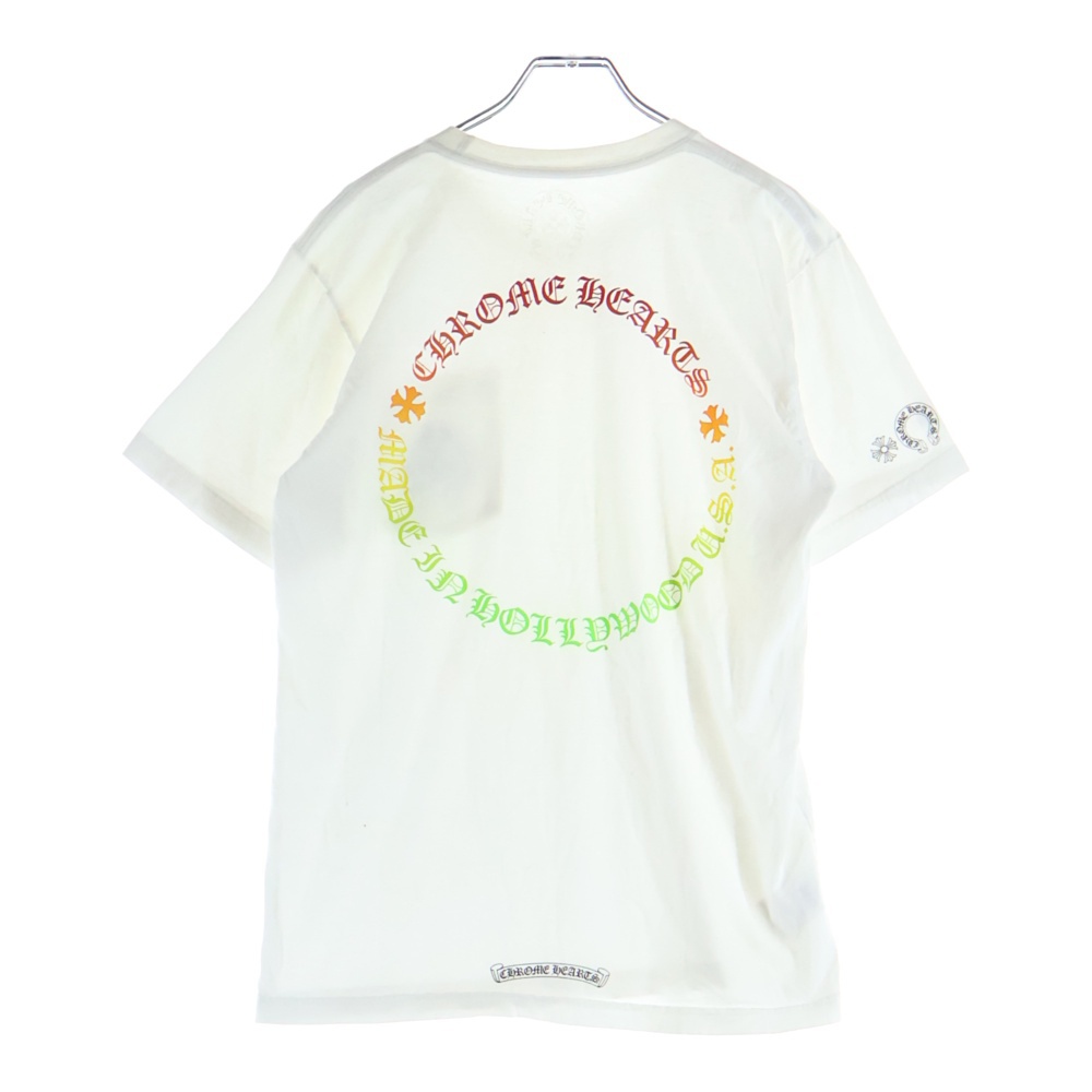 BACK GRAD CIRCLE LOGO TEE バック グラデーション サークルロゴ クルーネック半袖Tシャツ カットソー ホワイト Bランク