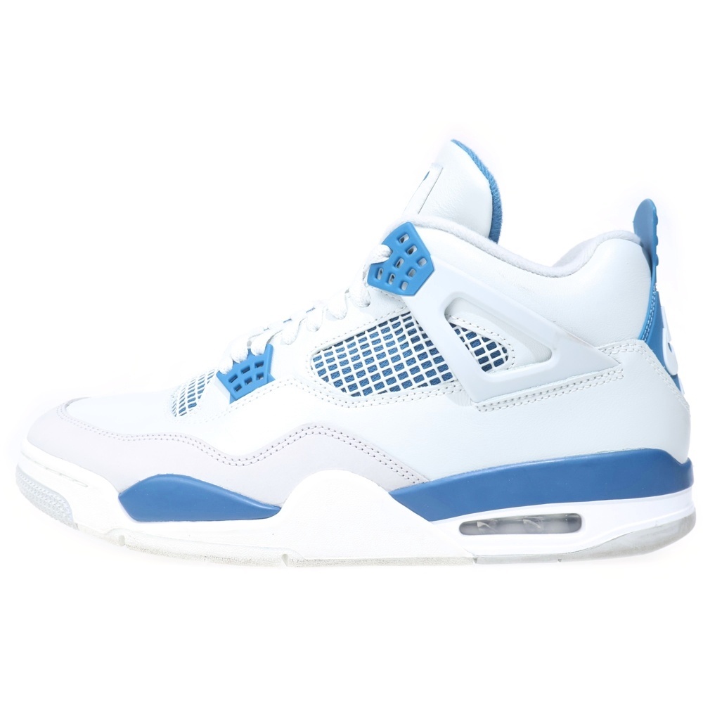 AIR JORDAN 4 RETRO INDUSTRIAL BLUE エアジョーダン4 レトロ インダストリアルブルー ミッドカットスニーカー ホワイト/ブルー US12/30cm FV5029-141 Bランク