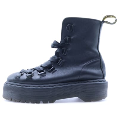 TREVONNA トレヴォナ リボンレースアップブーツ レディース ブラック Bランク