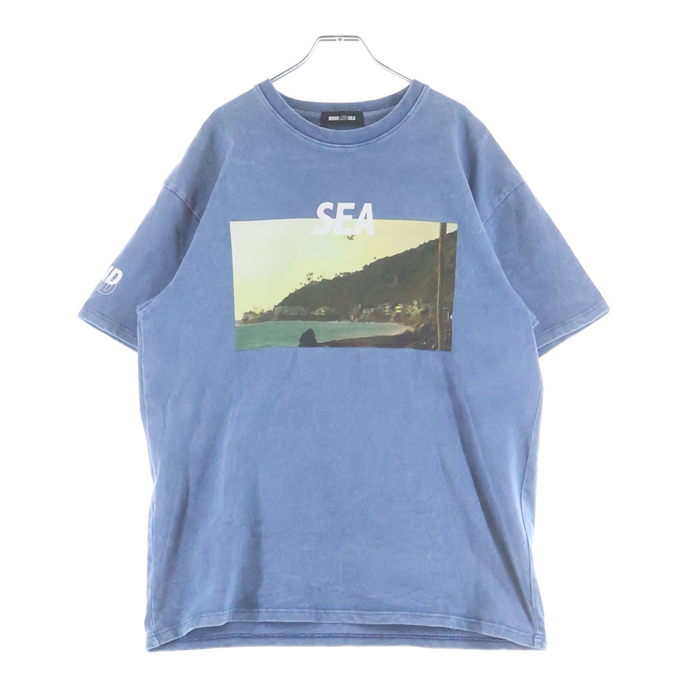 LA JOLLA S/S TEE ラ ホイヤ クルーネック半袖Tシャツ カットソー ブルー WDS-O-LAJ-23-Q4-CS-01 Bランク