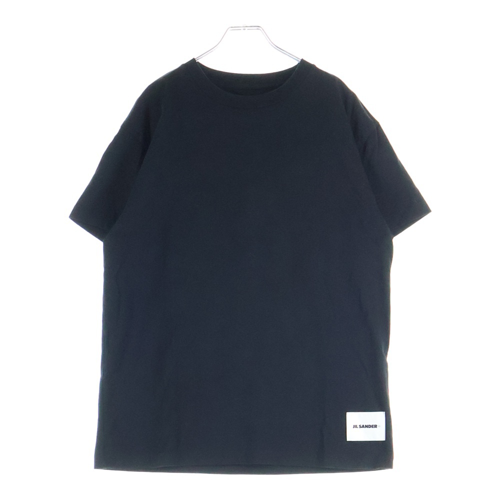 ロゴラベル クルーネック半袖Tシャツ カットソー ブラック J47GC0001 Bランク