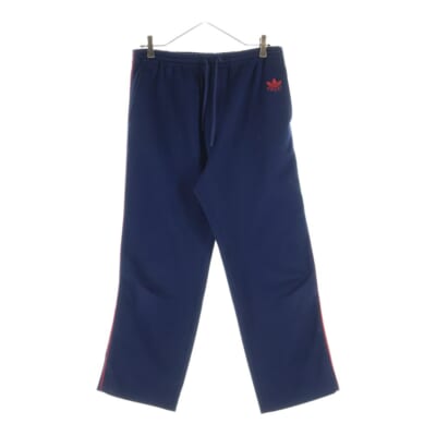 ×adidas アディダス ロゴ刺繍 イージートラックパンツ ネイビー 702181 ZAJRV Bランク