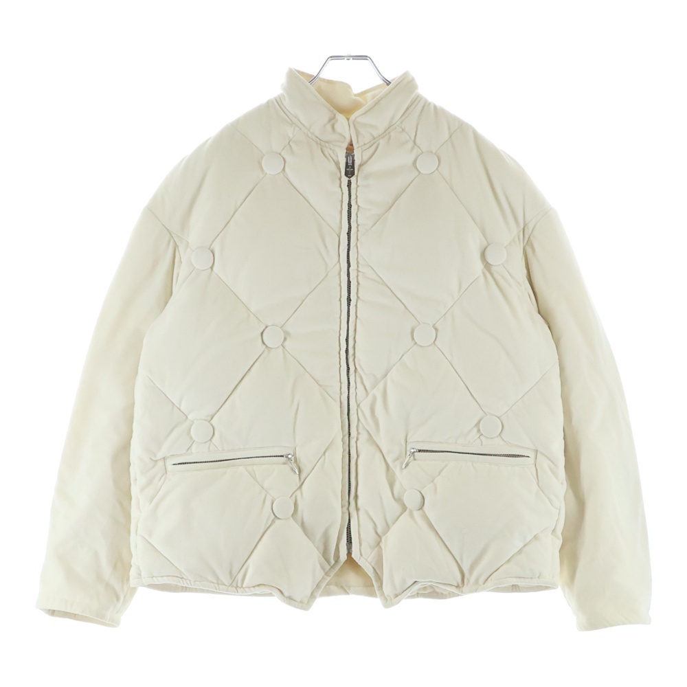 23AW VELVET SOFA DOWN JACKET ベルベット ソファ ジップアップダウンジャケット アイボリー MMFW-BL0121Z Bランク