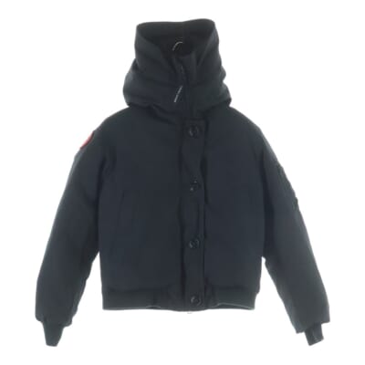 LABRADOR BOMBER ラブラドール ファー付き フーデッド ジップアップ ボンバージャケット ブラック レディース 7967JL Bランク