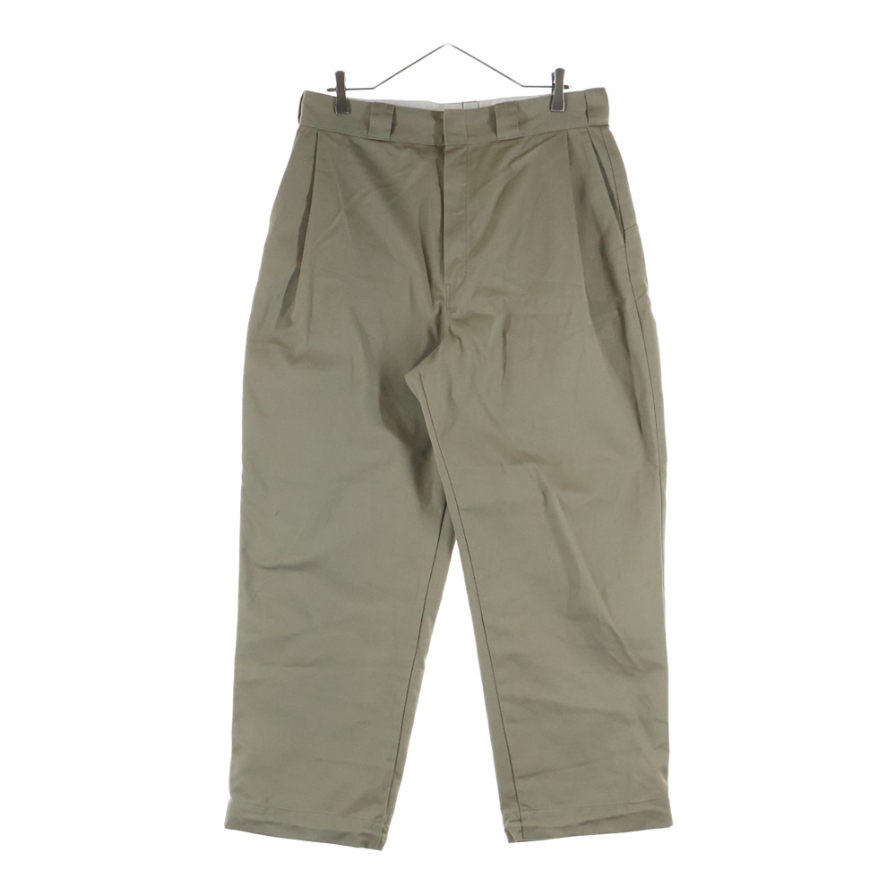 ×Dickies CHINO PANTS ディッキーズ ドローコード ジップアップ コットン ワイド チノパンツ ベージュ 2251-CP40-014 Bランク