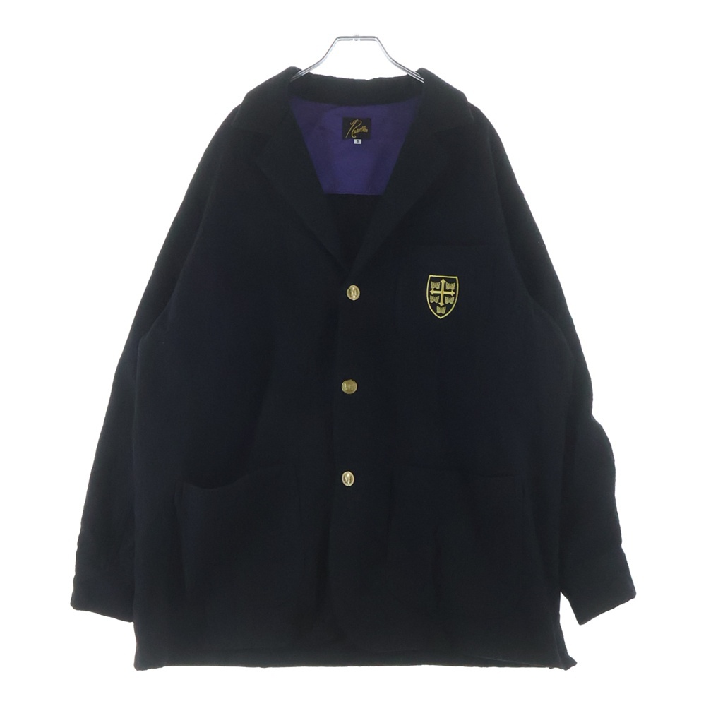 25AW EASY BLAZER ダブルポケット ボタンアップ ウールイージーブレザー ブラック RW117 Aランク