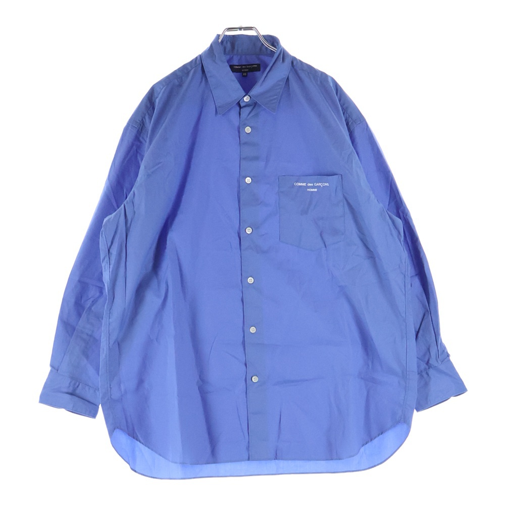 22SS AD2021 ロゴ プリント 長袖 シャツ ブルー HI‐B003 Bランク